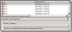 Event Viewer Error