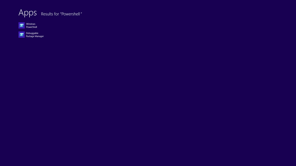 Powershell ISE Windows 8 Black Marble