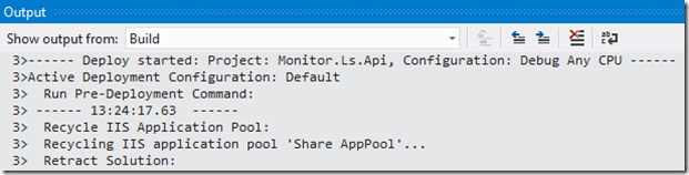 visual studio 2017 enterprise view console output